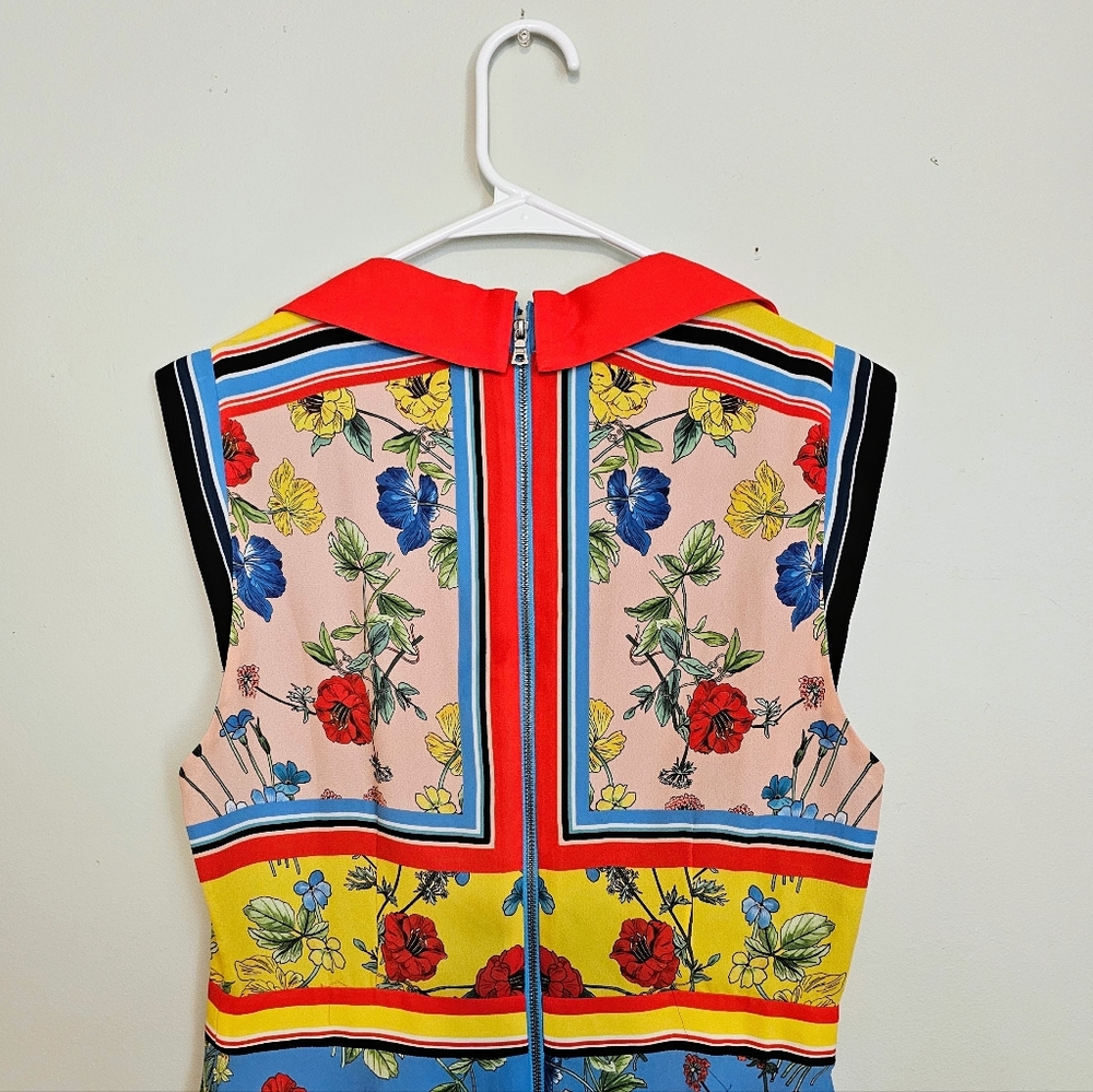 Alice + Olivia Floral Print Sleeveless Dress - Picture 4 of 6